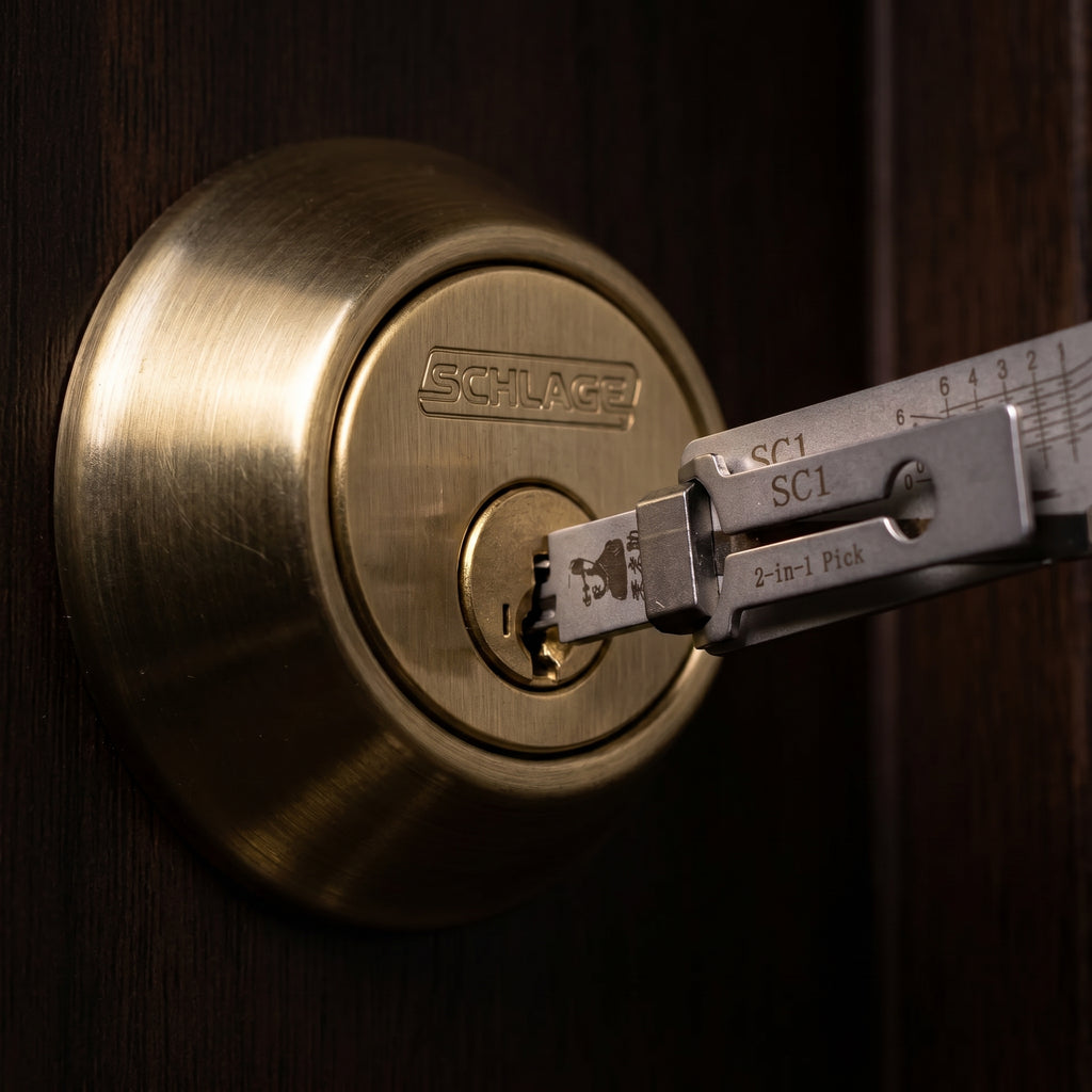 Pro SC1 Pick & Decoder — 2-in-1 Tool for Schlage 5-Pin Locks